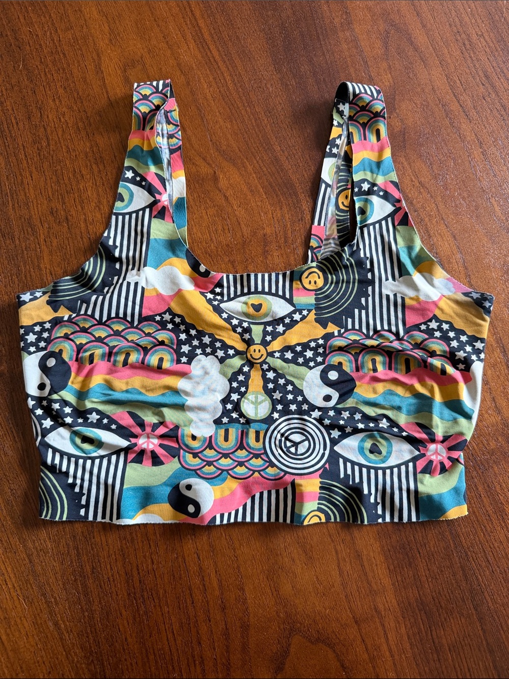 Cheek Boss Multicolor Graphic Bra